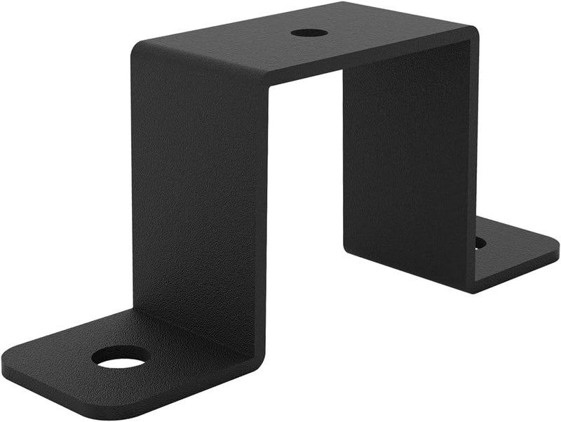 Wpbhk 8Pcs Square Tube Strap Clamp for 1-1/2" x 1-1/2" Square Pipe, Strap Post Ties, Metal U Clamp Bracket Square Pipe Clamp, Powder Coated Black Square Tube Buckle - Image 4